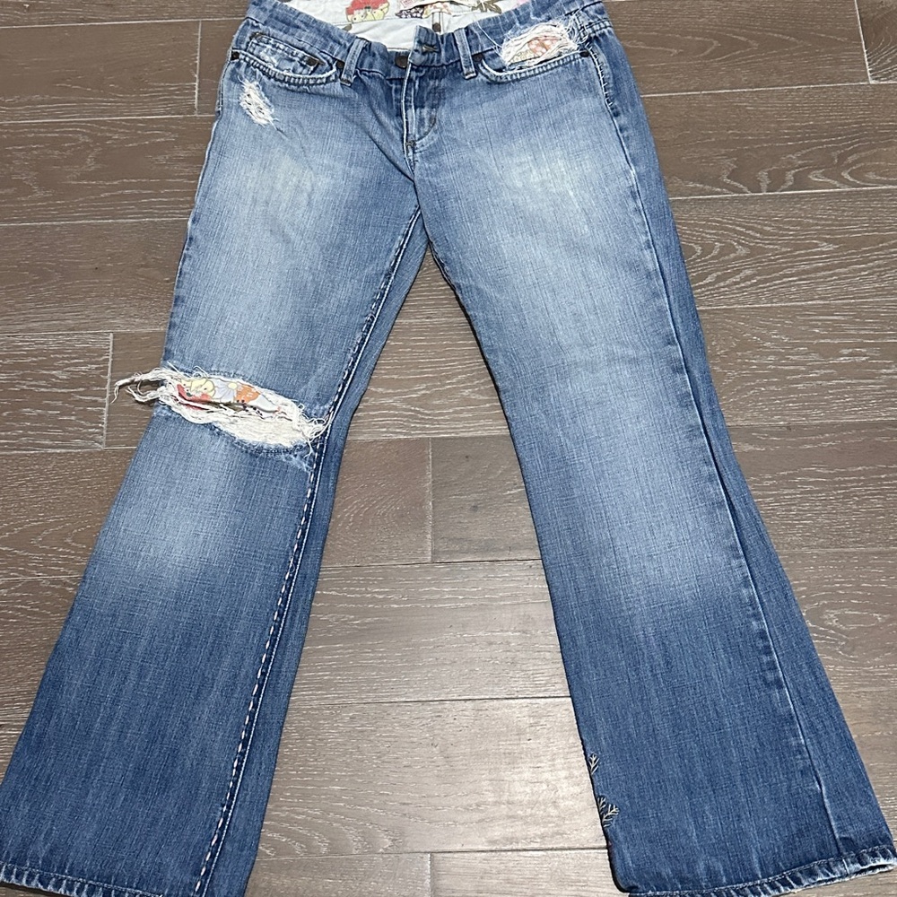 Joe’s Jeans Vintage Series Distressed Flared Jeans Size 28 excellent  4623-3